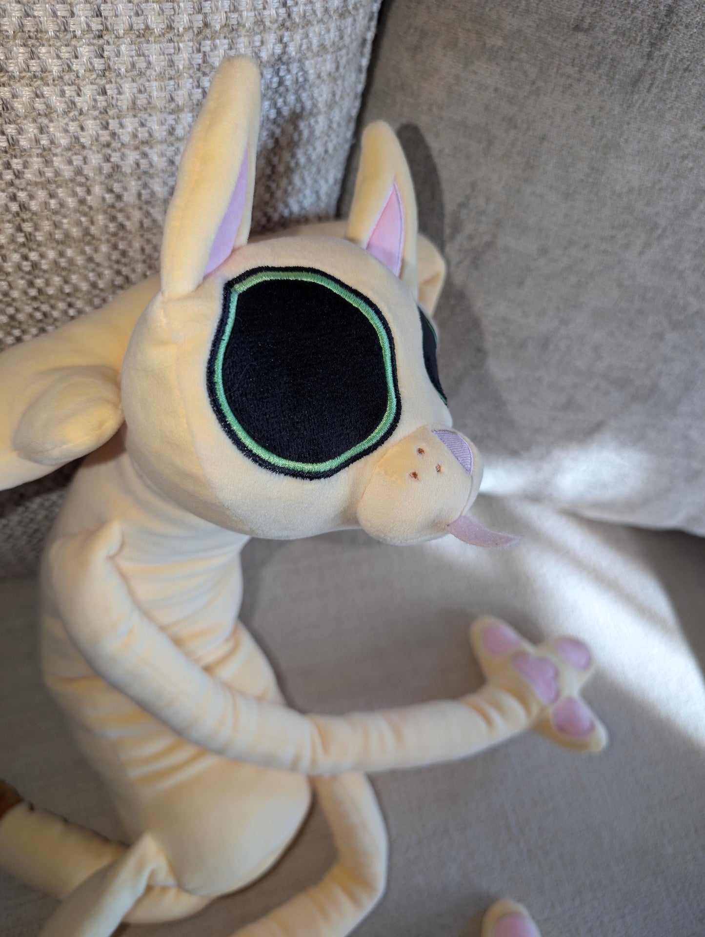 Orange Floppy Noodle Cat Plush