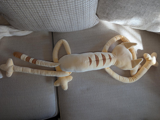 Orange Floppy Noodle Cat Plush