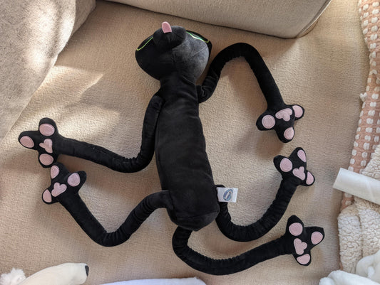 Misfit Noodle Cat Plush  READ DESCRIPTION